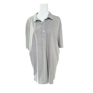 Travis Mathew Mens Short Sleeve Pima Cotton Blend Golf Polo Shirt Size XL Gray